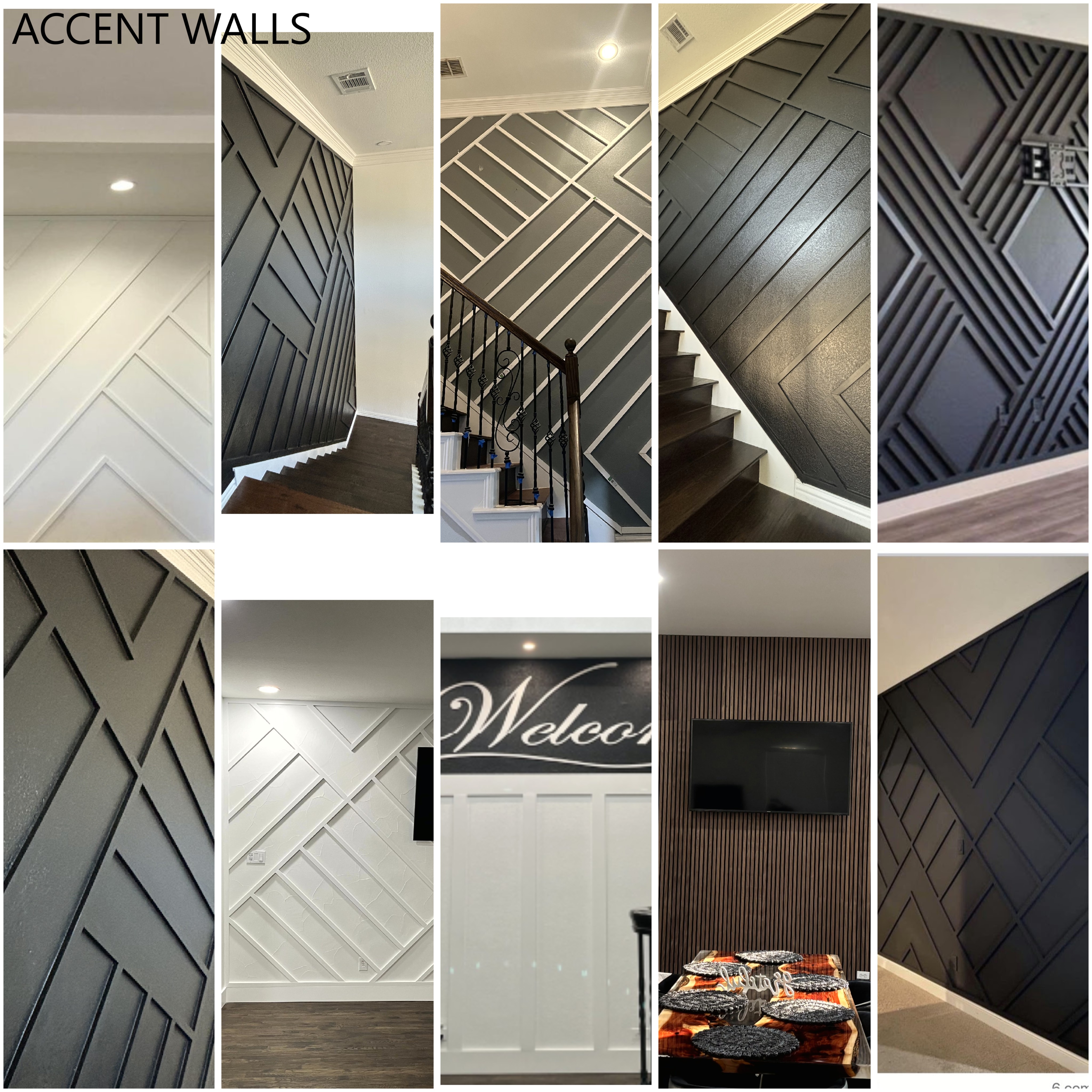 Custom interior accent wall project